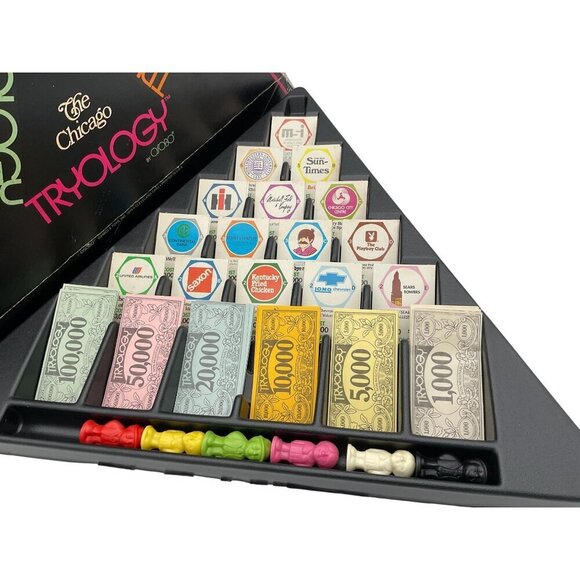 The Chicago Tryology Vintage 1978 Real Estate Board Game Complete Set by Osobo - Picture 2 of 7